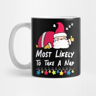 Most Likely To Take A Nap Matching Family Christmas Pajamas Mug